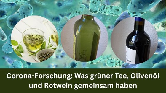 Corona - Forschung: Was grüner Tee, Olivenöl und Rotwein gemeinsam haben